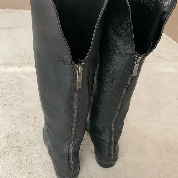 Nine West leather knee high boots