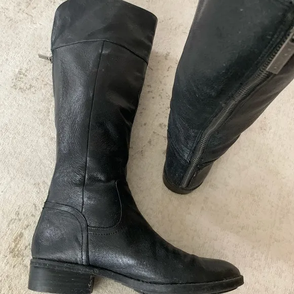 Nine West leather knee high boots