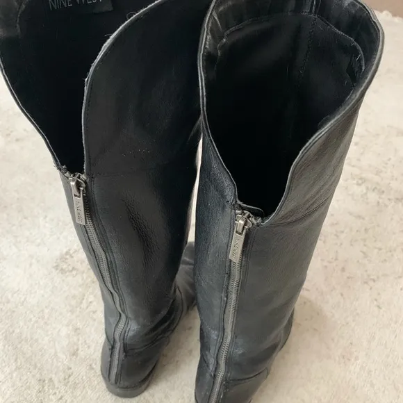Nine West leather knee high boots