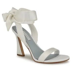 Nine West Women's Kelsie Ankle Wrap Sculpted Heel Sandals Size 6