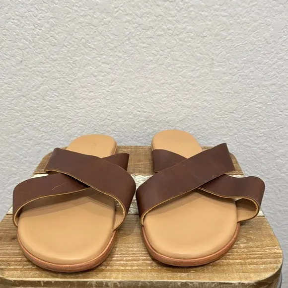 Nisolo Dante Cross Strap Leather Sandals Size 13