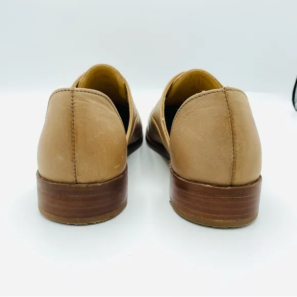 Nisolo Emma D'Orsay Flats Oxford Loafers Almond Size 8.5