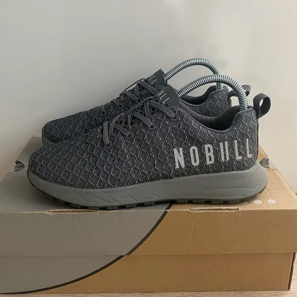 NOBULL Matryx Trail Runner Grey Sneakers- SZ Men 5.5- Women 7