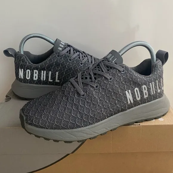 NOBULL Matryx Trail Runner Grey Sneakers- SZ Men 5.5- Women 7