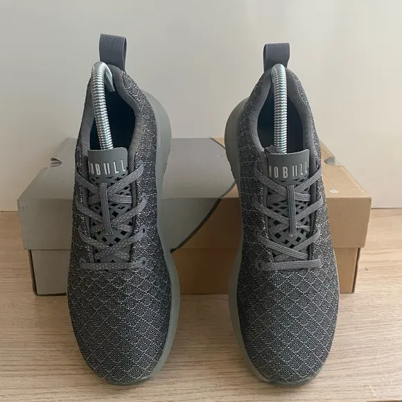NOBULL Matryx Trail Runner Grey Sneakers- SZ Men 5.5- Women 7