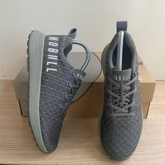 NOBULL Matryx Trail Runner Grey Sneakers- SZ Men 5.5- Women 7
