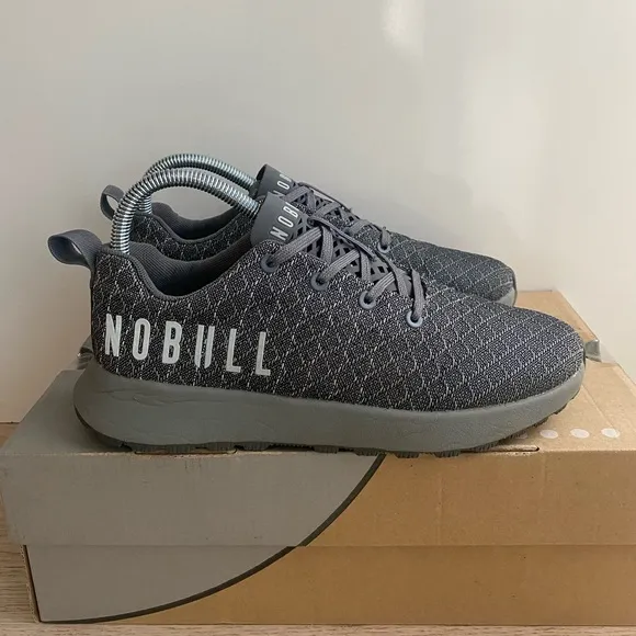 NOBULL Matryx Trail Runner Grey Sneakers- SZ Men 5.5- Women 7