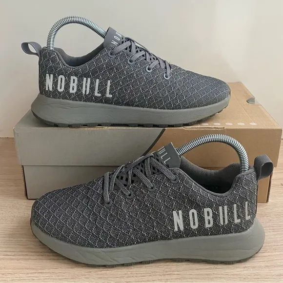 NOBULL Matryx Trail Runner Grey Sneakers- SZ Men 5.5- Women 7