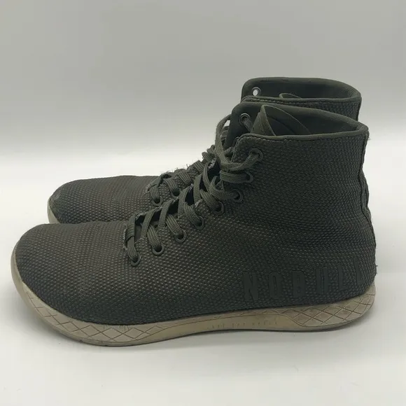 NoBull Shoes Men's 8.5 Outwork High Top Olive Green Athletic Training Sneakers