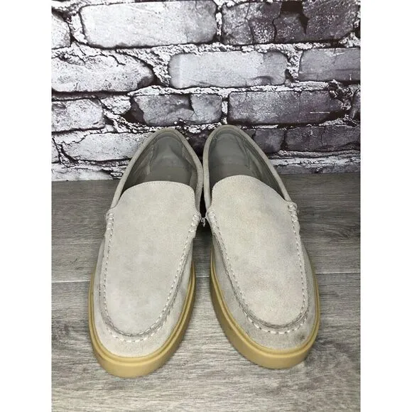 Nordstrom Ortholite NOEZRA-LEA Light Gray Suede Loafers Shoes Men Sz 11M US/44EU