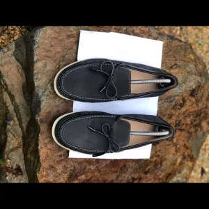 NW TED LAPIDUS Leather and Suede Loafers, Size 9.5