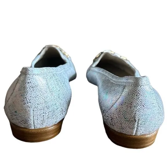 NWOB AMALFI BY RANGONI Oste Leather Slip On Loafers In Multi
