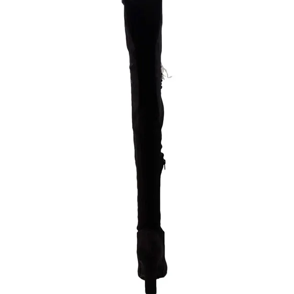 NWOB DENIM THIGH HIGH BOOT