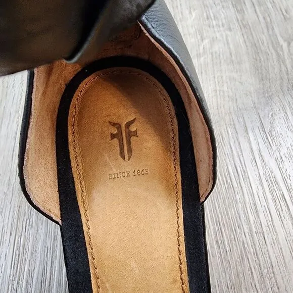 NWOB Frye Brielle Suede Leather Ankle Strap Sandals size 8