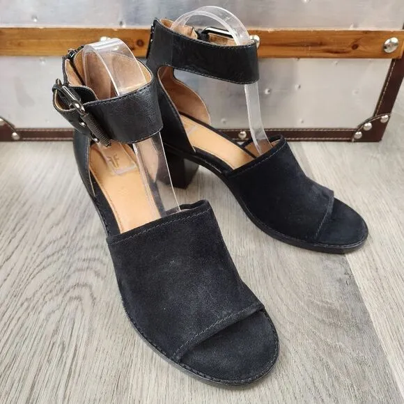 NWOB Frye Brielle Suede Leather Ankle Strap Sandals size 8