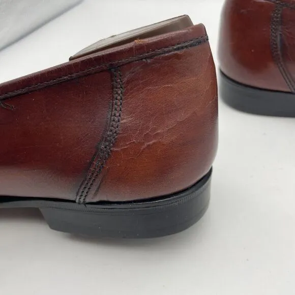 NWOB STUART McGUIRE Burgundy Croc Print ‎ Braided Loafers Sz 9.5 New Without Box
