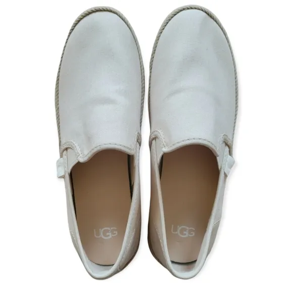 NWOB UGG Bren Slip-On Espadrilles Shoes‎ 7 Narrow Soft Ivory Neutral