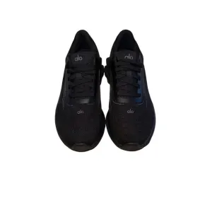 NWOT ALO Yoga Runner Black/Black Lace-Up Running Sneakers Men's 8 Women's 9.5
