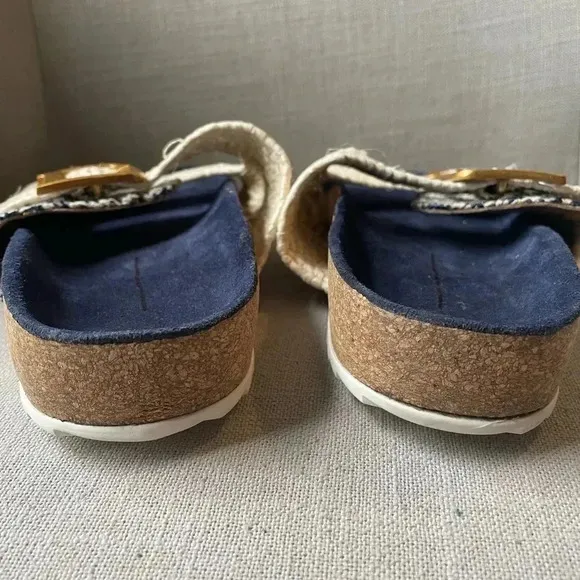 NWOT Anthropologie Double-Strap Sandals Size 38