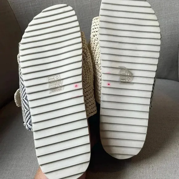 NWOT Anthropologie Double-Strap Sandals Size 38
