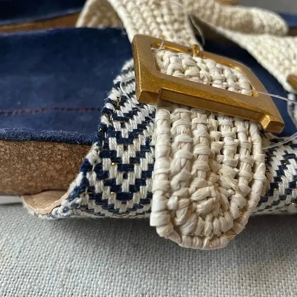 NWOT Anthropologie Double-Strap Sandals Size 38