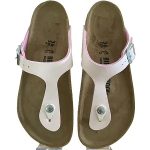NWOT Birkenstock Gizeh Leather Thong Sandal Buckle Strap Flat Sole Women’s 36