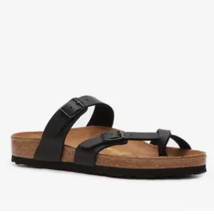NWOT Birkenstock Mayari Black Toe Strap Sandal