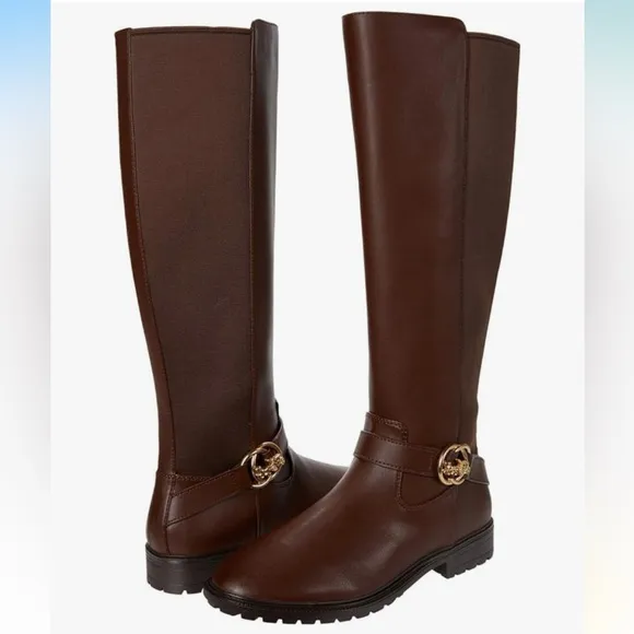 NWOT Coach Brown Leather Boots