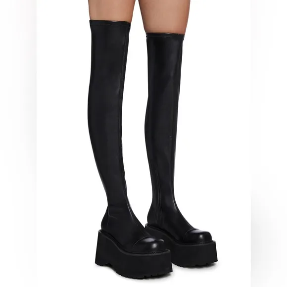 NWOT Darker Wavs Diatonic Thigh High Boots