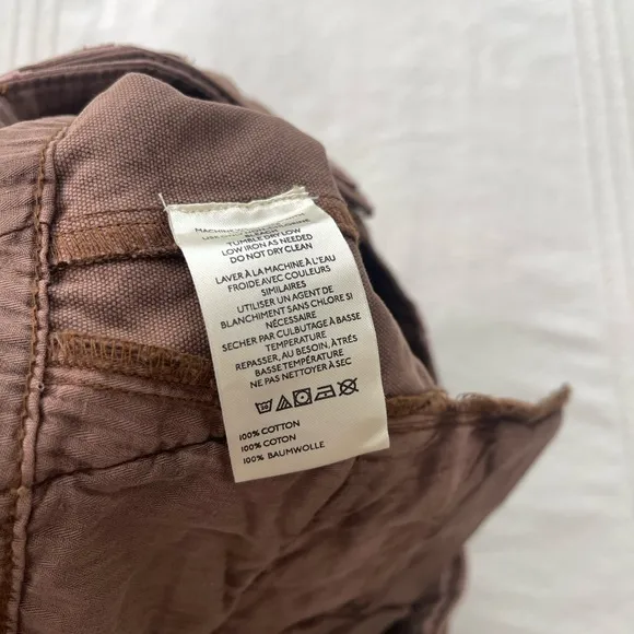 NWOT Free People All Yours Distressed Micro Cargo Shorts Size 10