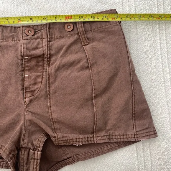 NWOT Free People All Yours Distressed Micro Cargo Shorts Size 10