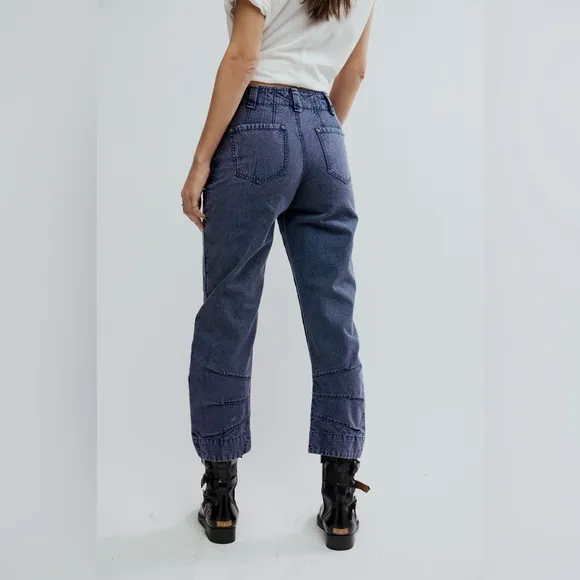 NWOT Free People SuperSonic Slim Distressed Pants Jeans Size 4