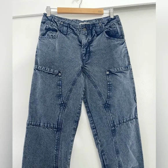 NWOT Free People SuperSonic Slim Distressed Pants Jeans Size 4