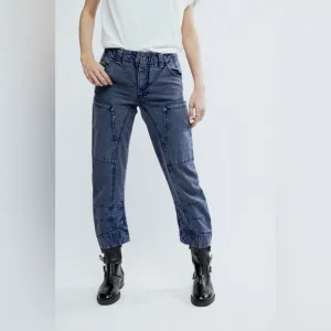 NWOT Free People SuperSonic Slim Distressed Pants Jeans Size 4