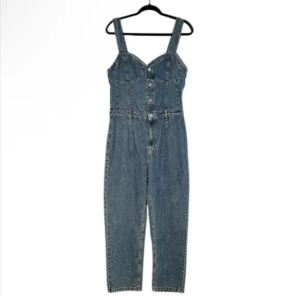 NWOT Free People We The Free Kensington Denim Jumpsuit