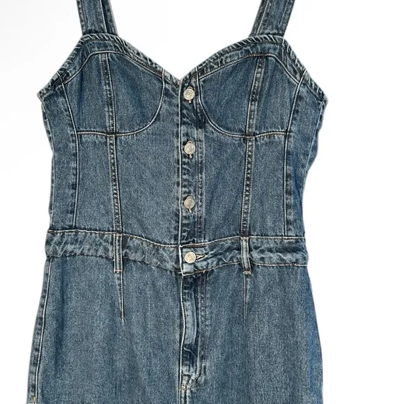 NWOT Free People We The Free Kensington Denim Jumpsuit