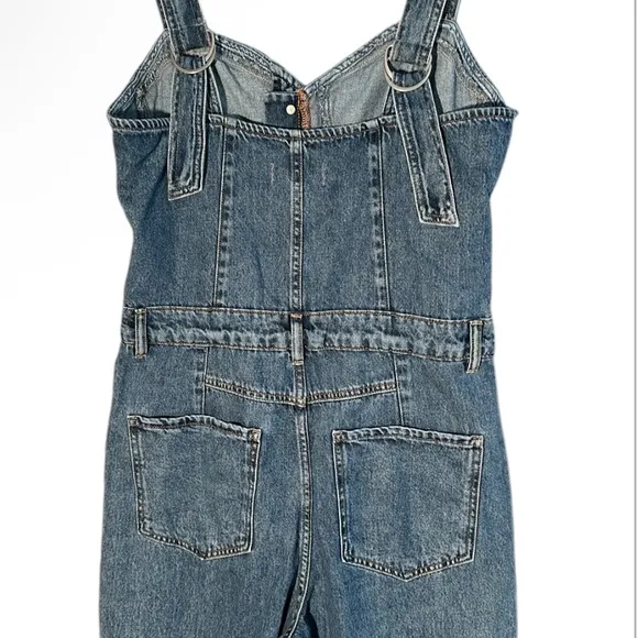 NWOT Free People We The Free Kensington Denim Jumpsuit