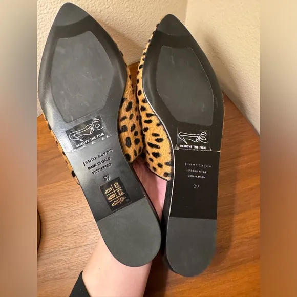 NWOT Jenni Kayne Pony Hair Mules in Cheetah Size 39
