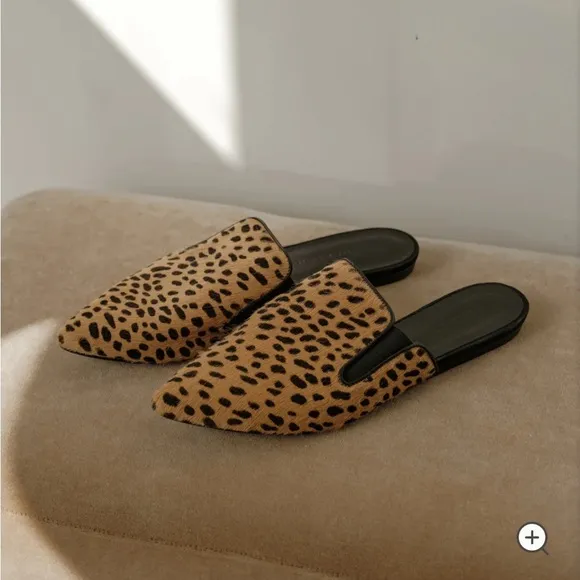 NWOT Jenni Kayne Pony Hair Mules in Cheetah Size 39