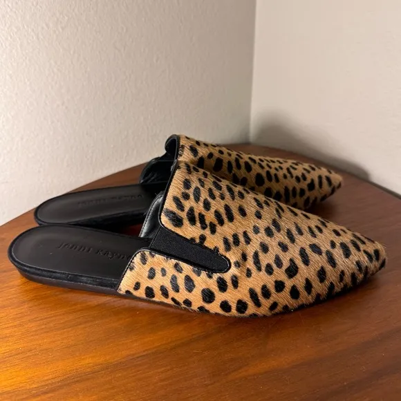 NWOT Jenni Kayne Pony Hair Mules in Cheetah Size 39