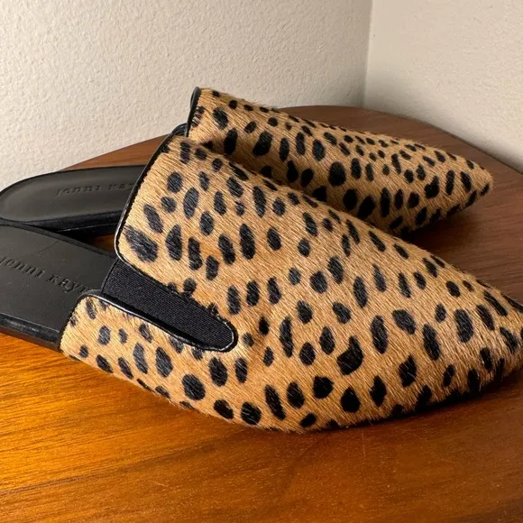 NWOT Jenni Kayne Pony Hair Mules in Cheetah Size 39
