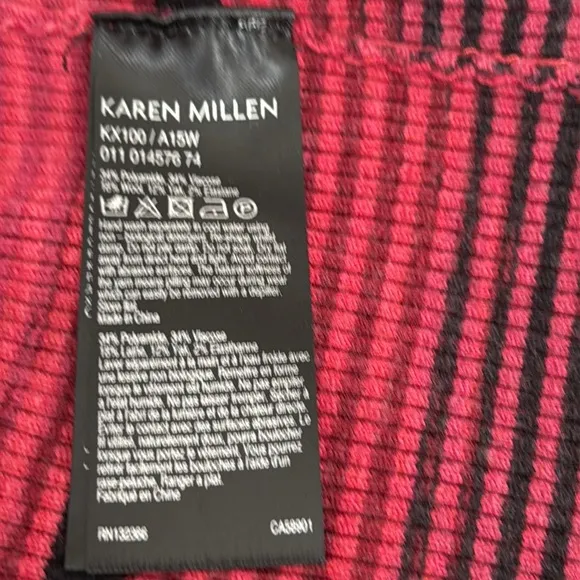 NWOT Karen Millen striped turtleneck long sleeve sweater dress rust black small