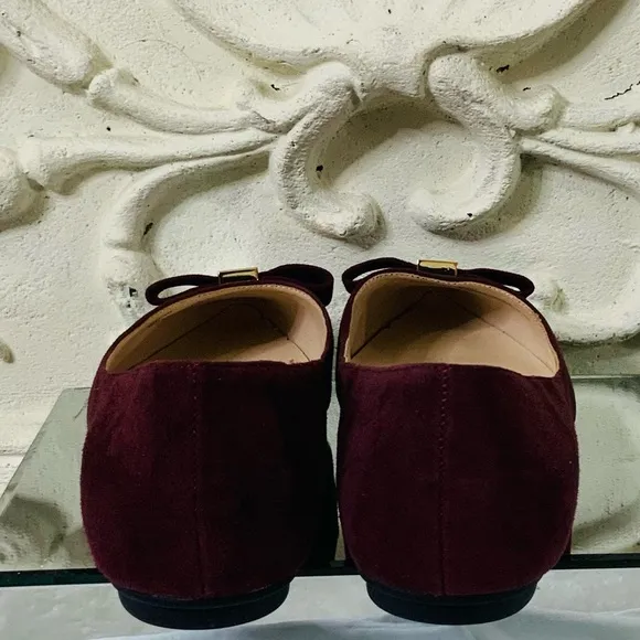 NWOT KATE SPADE Sueded Leather Ballet Flats
