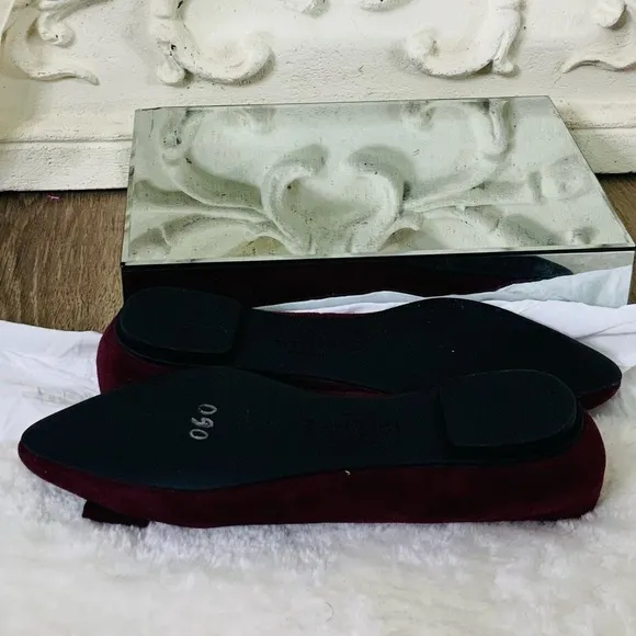NWOT KATE SPADE Sueded Leather Ballet Flats