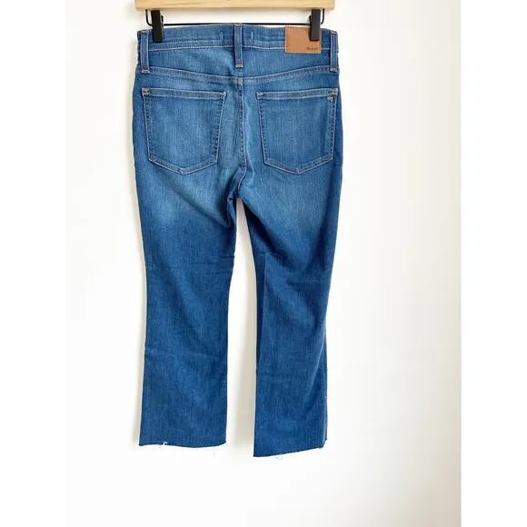 NWOT Madewell Petite Cali Demi-Boot Jeans in Marco Wash Medium Blue 27P