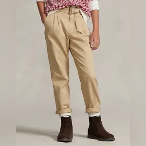 NWOT Polo Ralph Lauren Girls High Waist Khaki Trousers Size 12