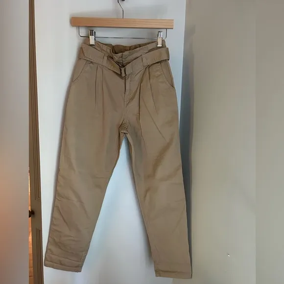 NWOT Polo Ralph Lauren Girls High Waist Khaki Trousers Size 12