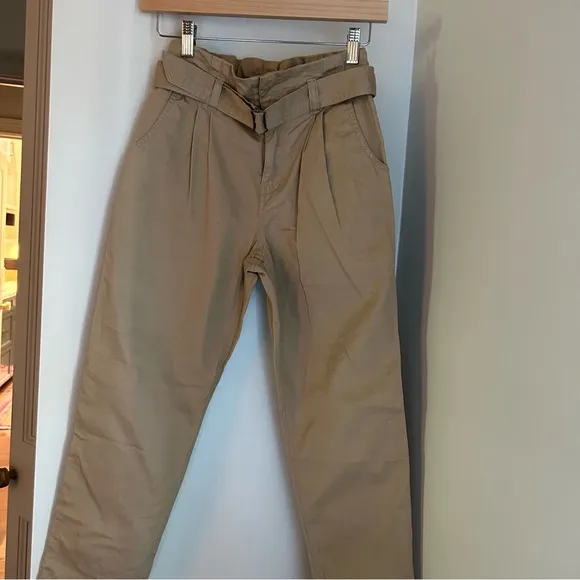NWOT Polo Ralph Lauren Girls High Waist Khaki Trousers Size 12