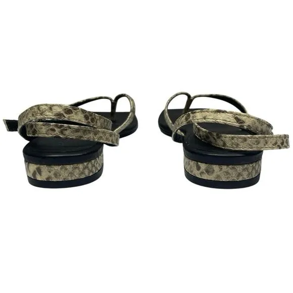 NWOT - Reformation Maryam Snakeskin Thong Sandal