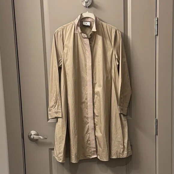 NWOT Tuckernuck Wren Shirt Dress, Barcelona Beige
